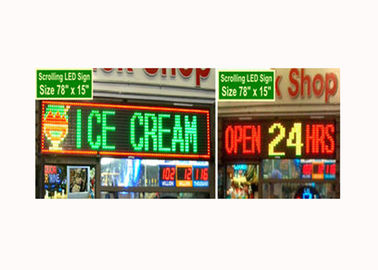 Waterproof programmable Scrolling Outdoor LED Sign Boards P10 red LED sign module