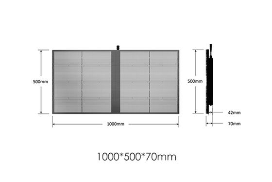 High Brightness Indoor Outdoor SMD P2.84 P20 Full Color Video Wall Glass LED Mesh