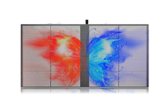 High Brightness Indoor Outdoor SMD P2.84 P20 Full Color Video Wall Glass LED Mesh