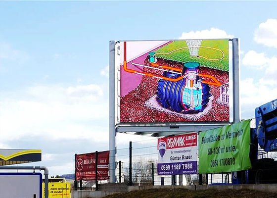 Outdoor P10mm Fixed Installation 800x1200mm Waterproof aluminum Cabinet LED Display For Outside Street Led Display