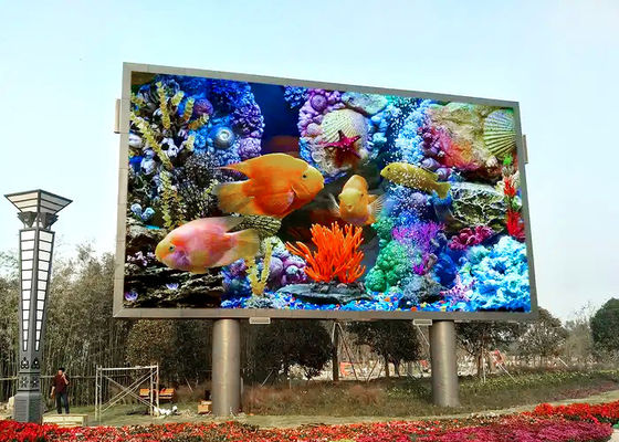 Full Waterproof Outdoor P4 P5 P6 P8 P10   outdoor Large Led Display Screen With Die-casting Aluminum Cabinet