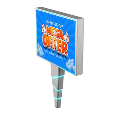 Easy installation 8000nits IP65 p6 steel led billboard outdoor advertising