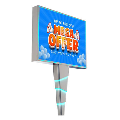 Easy installation 8000nits IP65 p6 steel led billboard outdoor advertising