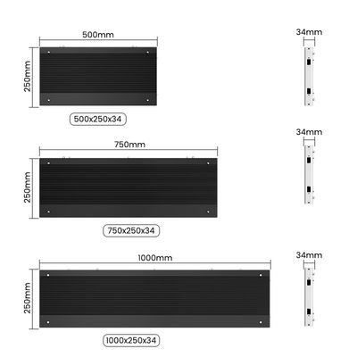 Aluminum Cabinet Indoor LED Screen P1.56 P1.95 P2.5 P2.6 P2.9 P3.91, 500x250/750x250/1000x250mm for Exhibitions & Retail Displays