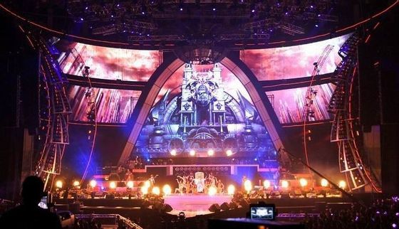 P5 Stage Background LED Display Big Screen Rental Video Wall 120 Degree Viewing Angle