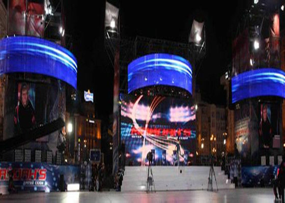 High Resolution Flexible LED Screen Full Color 12mm Wide Viewing Angle