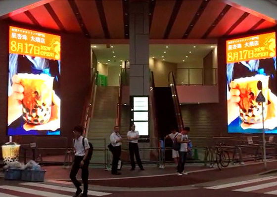 Advertising Outdoor LED Display Screen P6 Front / Rear Service Fixed Installation