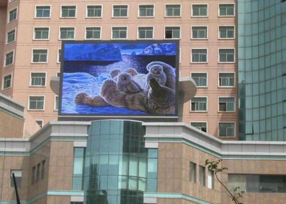 High Brightness Outdoor LED Billboard Advertising 8mm Pixel Nichia Or Epistar Chip