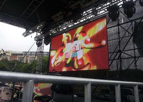 P6 2R1G1B Outdoor Video Wall LED Display Rental Full Color Light Weight