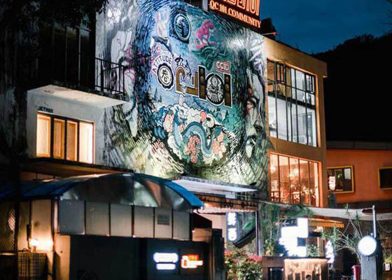 High Brightness Transparent LED Display Video Wall 10mm Pixel Pitch 5000nits