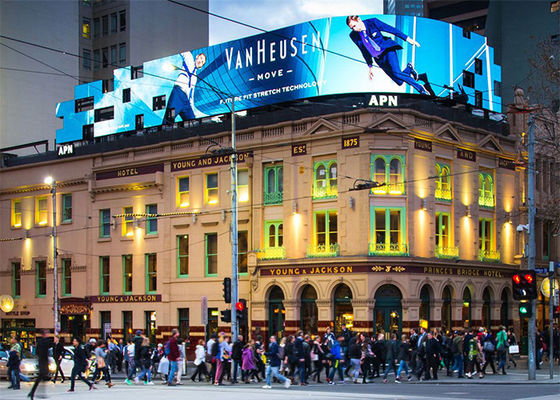 5500cd/m2 P6 SMD3535 Outdoor LED Advesiting Wall 32x32dots