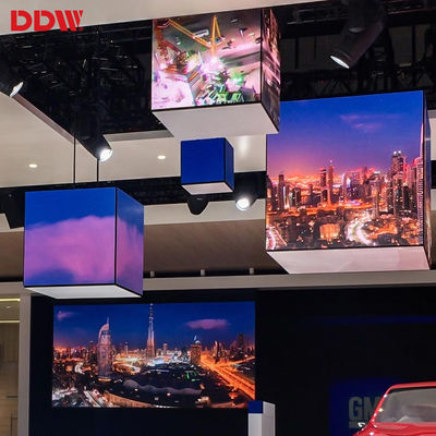 Indoor Custom P2.5mm Led Magic Cube , Video Screen Led Cube Display