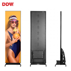 Indoor ultra thin portable p1.75 p2 p2.5 digital video advertising poster mirror screen display led poster