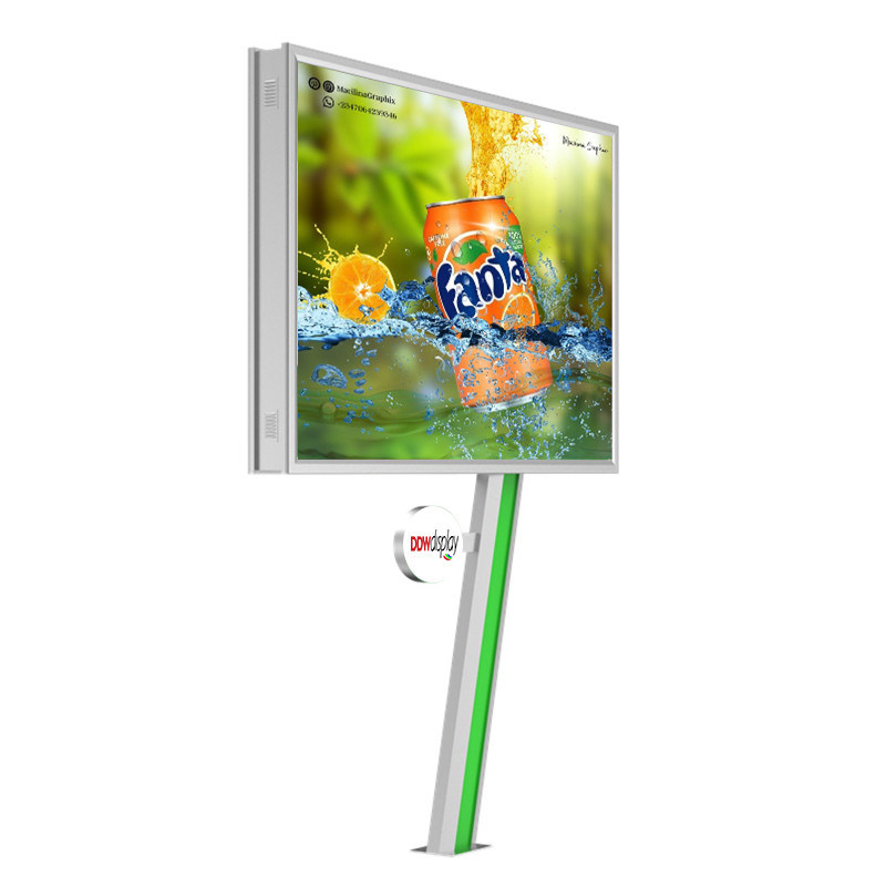 Easy installation digital display 8000nits IP65 P6 6mm pixel pitch steel led screen billboard outdoor advertising