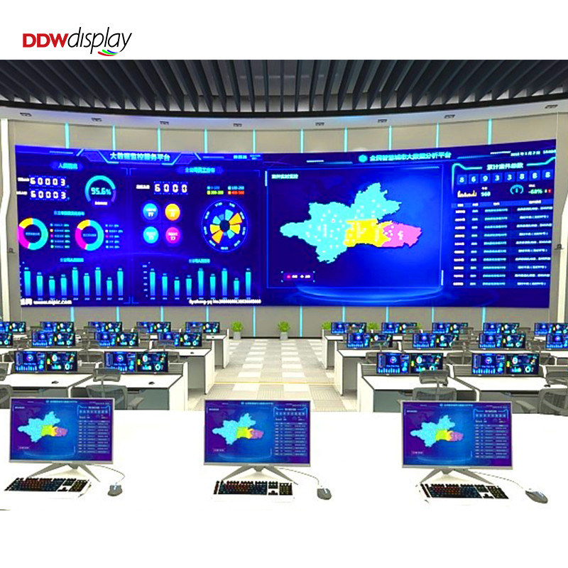 Indoor Fixed LED Screen 500x250/750x250/1000x250mm, Aluminum Cabinet, 1200nits Brightness, P1.56 P1.95 P2.5 P2.6 P2.9 P3.91 for Commercial Displays