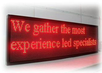 Business Outdoor Programmable Led Signs Waterproof IP65 Red Green Color
