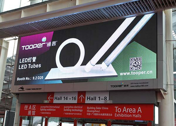 High Resolution Outdoor LED Billboard Advertising Video 14mm Pixel Pitch 6000 Nits