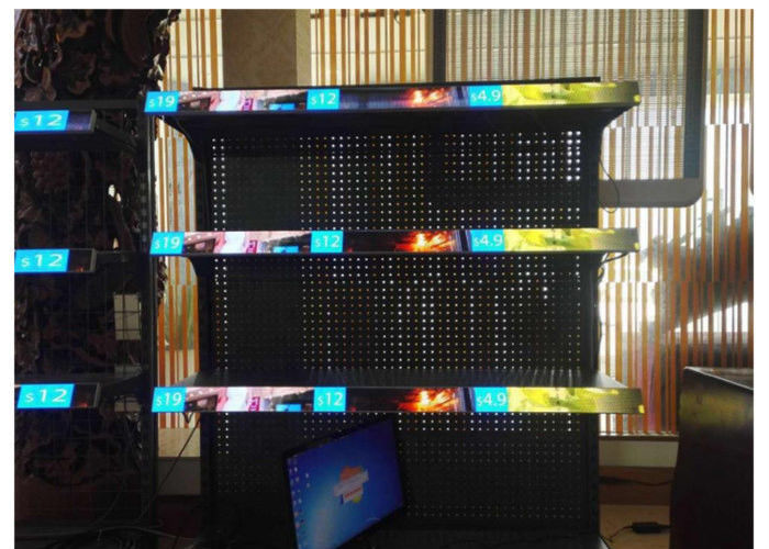 Smart Shelves P1.25 COB LED Display 800nits 512*64mm Cabinet