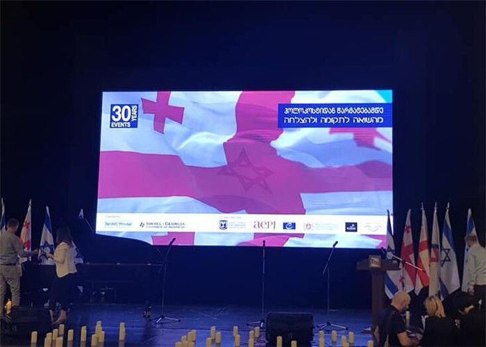 Indoor Advertising Display 900 Nits Brightness LED Stage Backdrop Screen