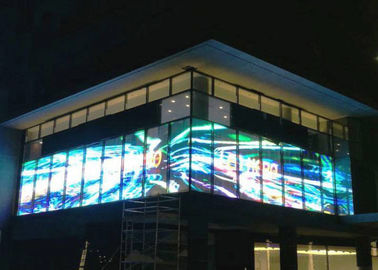High Brightness Outdoor Transparent LED Display Screen  500mm X 1000mm Cabinet